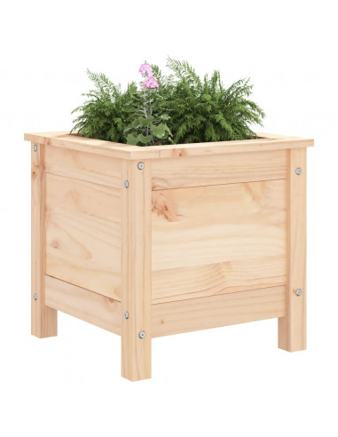 Fioriera da Giardino 40x40x39 cm in Legno Massello di Pino