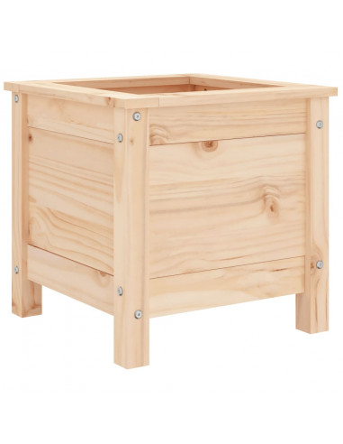 Fioriera da Giardino 40x40x39 cm in Legno Massello di Pino