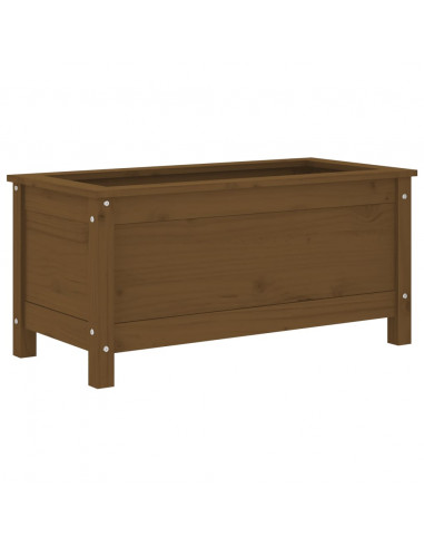 Fioriera da Giardino Miele 82,5x40x39 cm Legno Massello di Pino