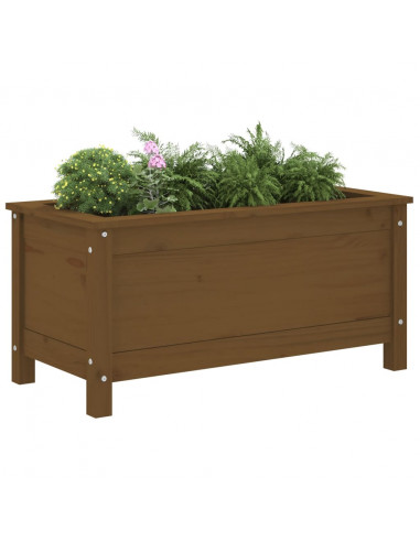 Fioriera da Giardino Miele 82,5x40x39 cm Legno Massello di Pino