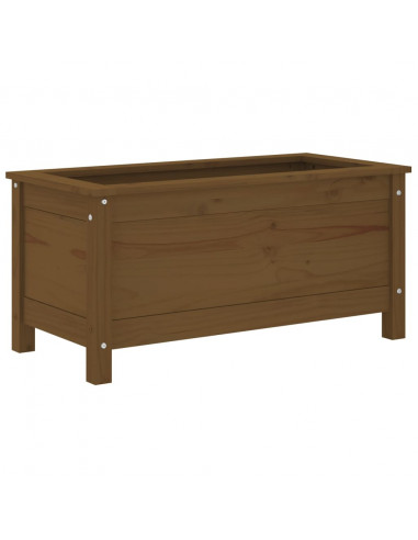 Fioriera da Giardino Miele 82,5x40x39 cm Legno Massello di Pino