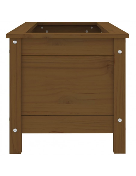 Fioriera da Giardino Miele 82,5x40x39 cm Legno Massello di Pino