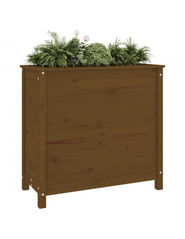 Fioriera da Giardino Miele 82,5x40x78 cm Legno Massello di Pino