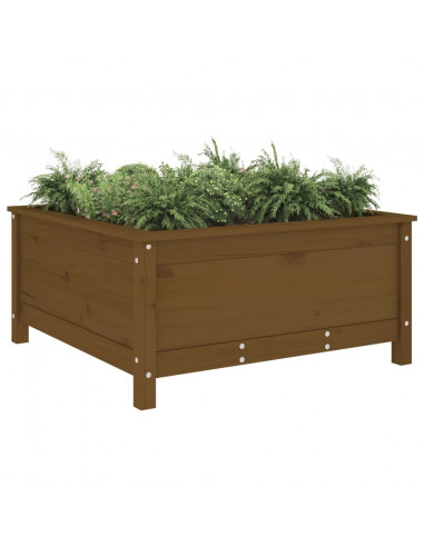 Fioriera da Giardino Miele 82,5x82,5x39 cm Legno Massello Pino