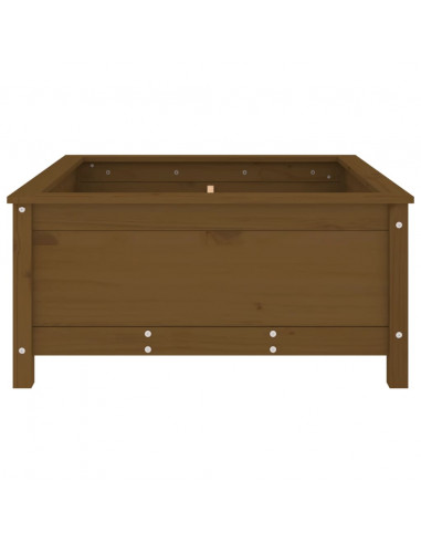 Fioriera da Giardino Miele 82,5x82,5x39 cm Legno Massello Pino