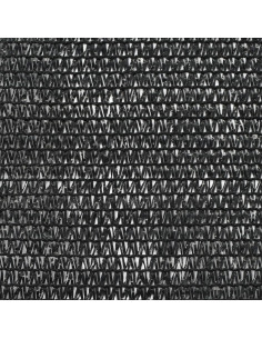 Schermo di Recinzione per Campo da Tennis in HDPE 1,2x25 m Nera