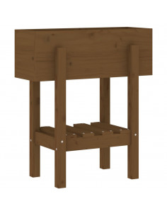 Fioriera da Giardino Miele 62x50x69 cm Legno Massello di Pino 2