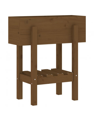 Fioriera da Giardino Miele 62x50x69 cm Legno Massello di Pino