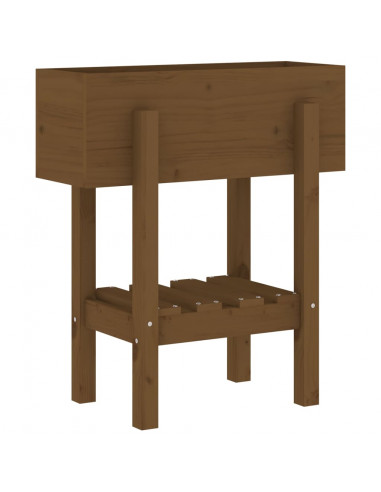 Fioriera da Giardino Miele 62x50x69 cm Legno Massello di Pino