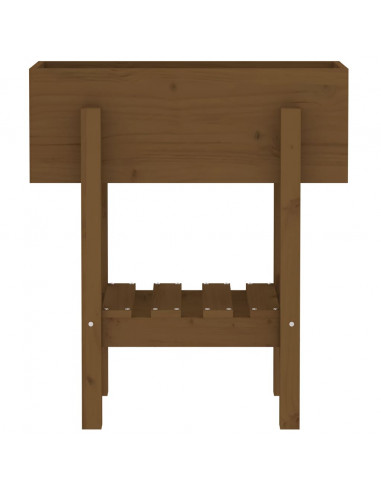 Fioriera da Giardino Miele 62x50x69 cm Legno Massello di Pino