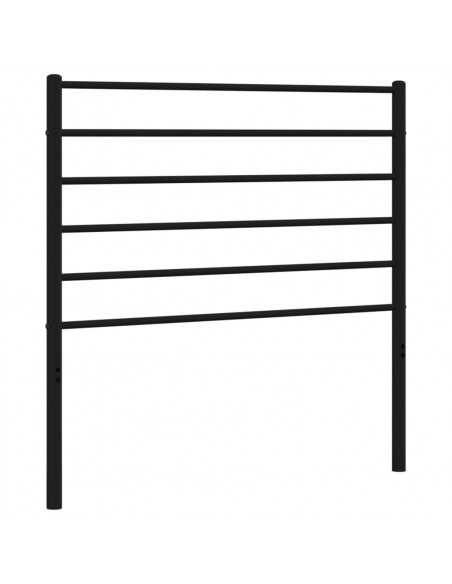 Testiera in Metallo Nero 80 cm