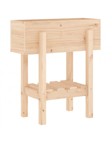 Fioriera da Giardino 62x30x69 cm in Legno Massello di Pino