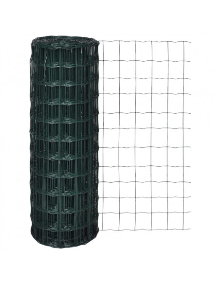 Recinzione Europea in Acciaio 10 x 1,2 m Verde