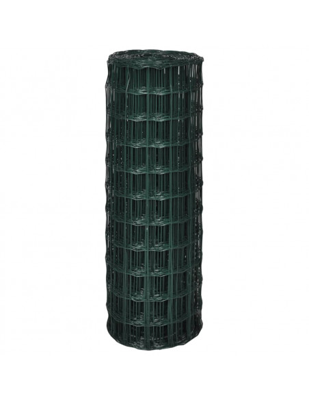 Recinzione Europea in Acciaio 10 x 1,2 m Verde