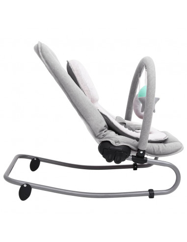 Sdraietta per Neonato Grigio Chiaro in Acciaio