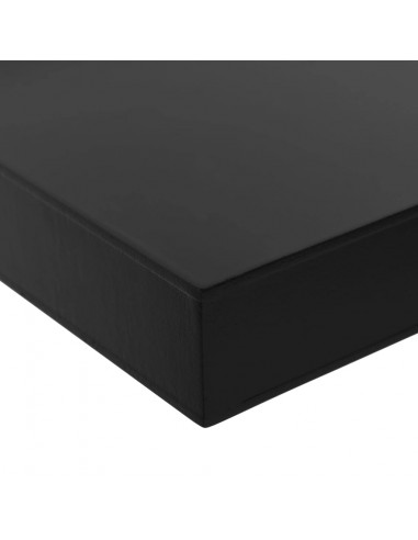 Mensole a Muro Galleggianti 2 pz Nere 120x20x3,8 cm