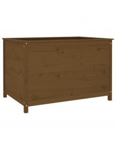 Fioriera Rialzata Giardino Miele 119,5x82,5x78cm Massello Pino 2