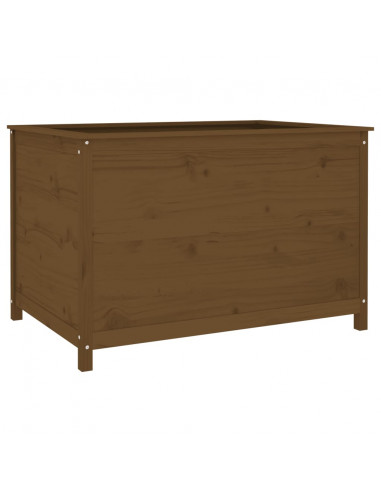 Fioriera Rialzata Giardino Miele 119,5x82,5x78cm Massello Pino