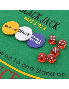 Set da Poker/Blackjack con 600 Chips Laser Alluminio