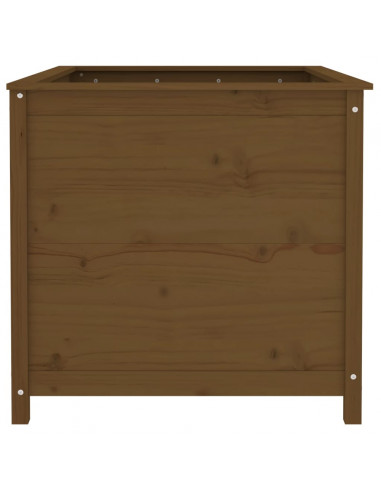 Fioriera Rialzata Giardino Miele 119,5x82,5x78cm Massello Pino