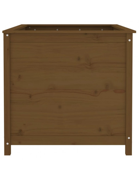 Fioriera Rialzata Giardino Miele 119,5x82,5x78cm Massello Pino
