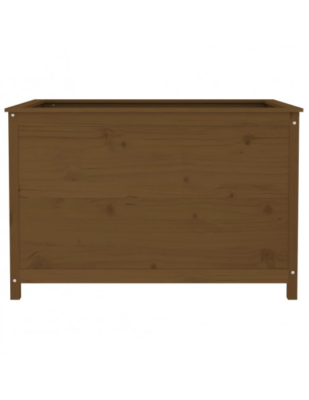 Fioriera Rialzata Giardino Miele 119,5x82,5x78cm Massello Pino