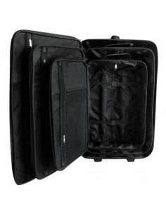 Set da Viaggio Trolley e Borse 5 pz Nero