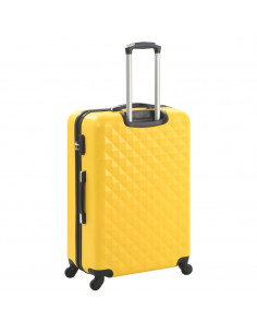 Set Trolley a Custodia Rigida 3 pz Giallo in ABS