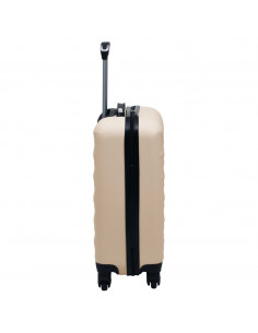 Set Valigie Trolley a Custodia Rigida 2 pz Oro in ABS