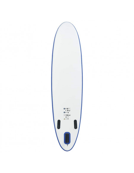 Set Tavola da SUP e Surf Gonfiabile Blu e Bianco
