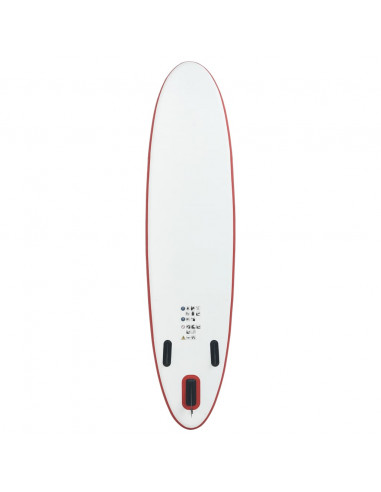 Set Tavola da SUP e Surf Gonfiabile Rosso e Bianco