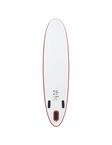 Set Tavola da SUP e Surf Gonfiabile Rosso e Bianco