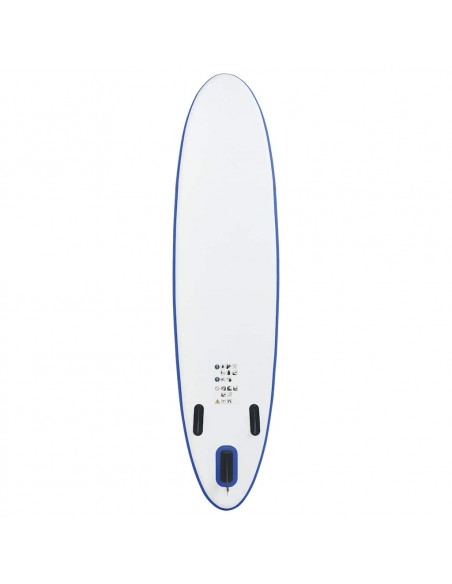 Set Tavola da SUP e Surf Gonfiabile Blu e Bianco