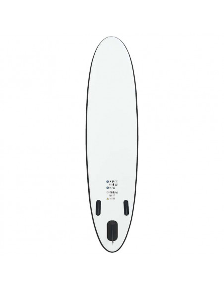 Set Tavola Gonfiabile da SUP Nero e Bianco