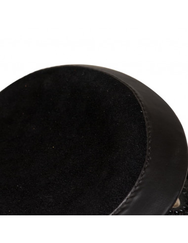 Sella Western Testiera e Pettorale in Vera Pelle 17" Nero