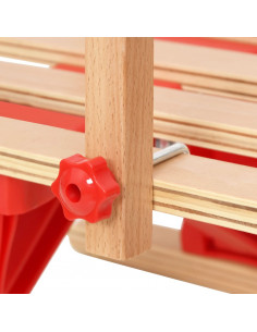 Schienale per Slitta Rosso in Compensato