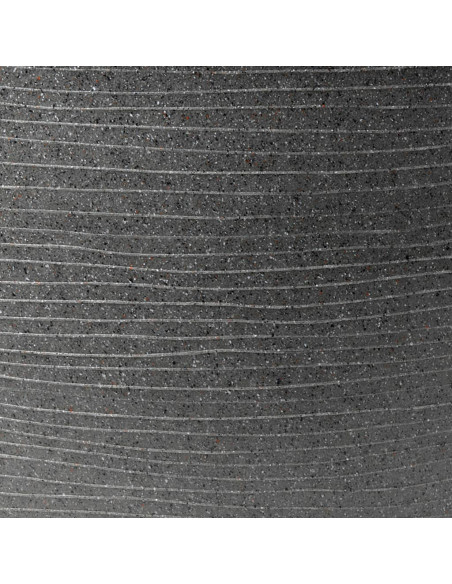 Capi Vaso per Piante Arc Granite Conico Basso 60x48 cm Antracite