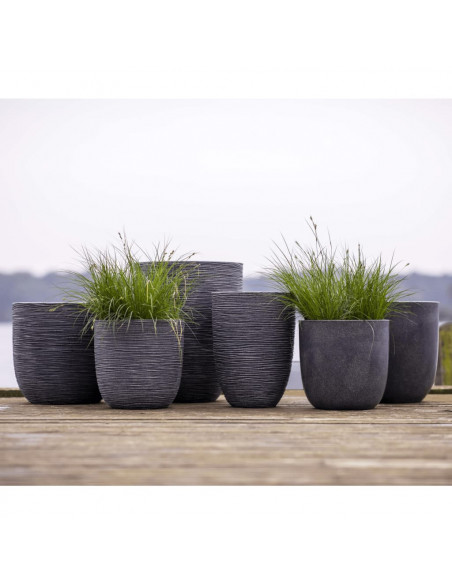 Capi Fioriera Rotonda Waste Smooth 43x41 cm Grigia