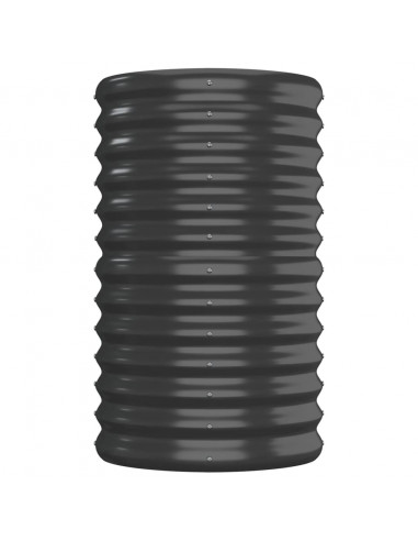 Letto da Giardino in Acciaio a Polvere 152x40x68 cm Antracite