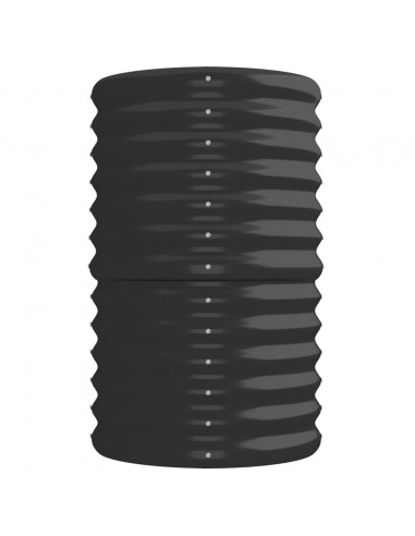 Letto da Giardino in Acciaio a Polvere 224x40x68 cm Antracite