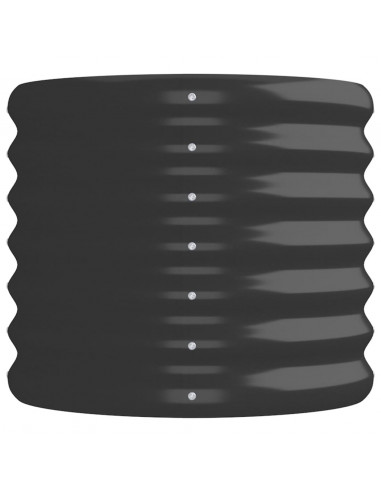 Letto da Giardino in Acciaio a Polvere 152x40x36 cm Antracite