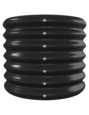 Letto da Giardino in Acciaio a Polvere 332x40x36 cm Antracite