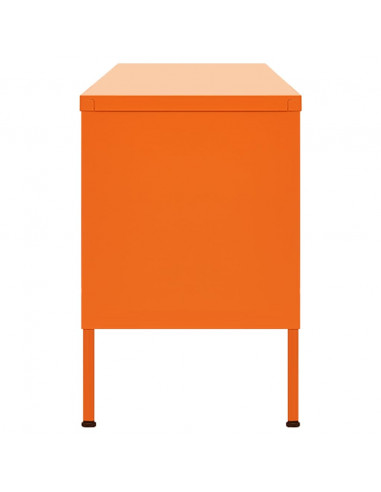 Mobile TV Arancione 105x35x50 cm in Acciaio