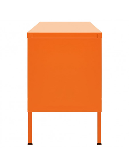 Mobile TV Arancione 105x35x50 cm in Acciaio