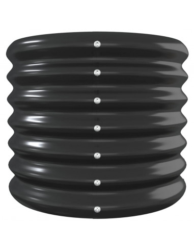 Letto da Giardino in Acciaio a Polvere 260x40x36 cm Antracite