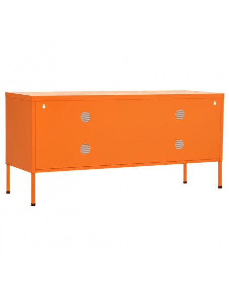 Mobile TV Arancione 105x35x50 cm in Acciaio