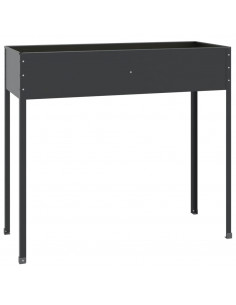 Fioriera da Giardino Antracite 100,5x40,5x90 cm Acciaio Zincato 2