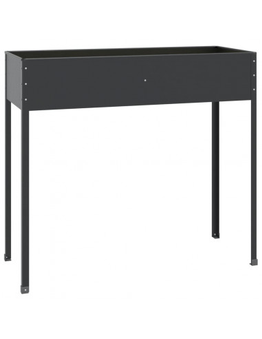 Fioriera da Giardino Antracite 100,5x40,5x90 cm Acciaio Zincato