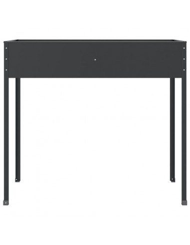 Fioriera da Giardino Antracite 100,5x40,5x90 cm Acciaio Zincato