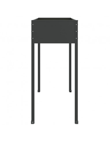 Fioriera da Giardino Antracite 100,5x40,5x90 cm Acciaio Zincato